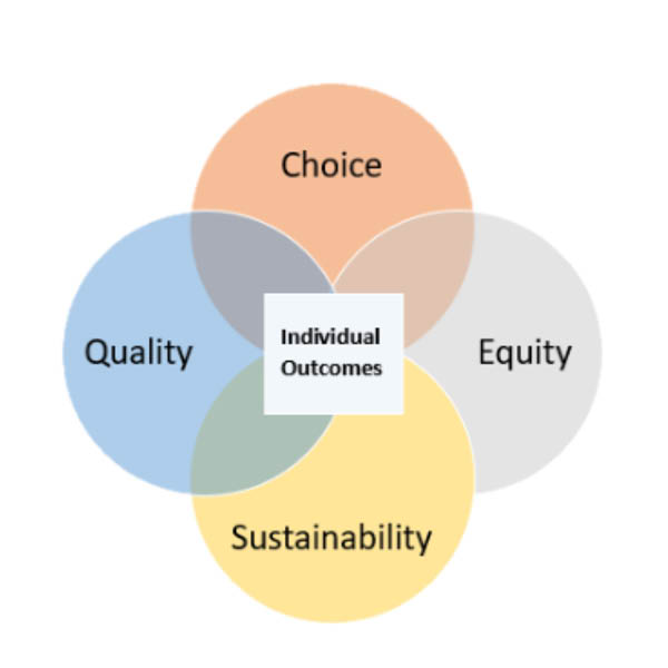 ven diagram of BDS goals